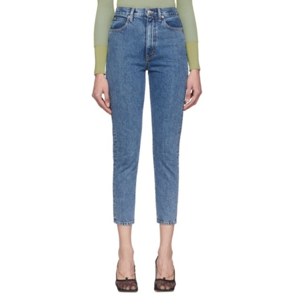 SLVRLAKE Blue Beatnik High-rise Slim Jeans In Born To Run (J1) - Picture 1 of 7